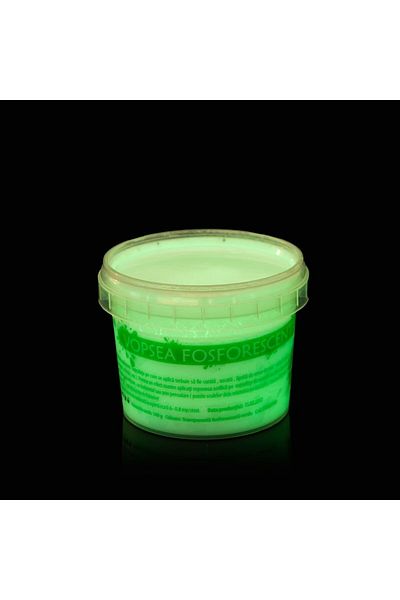 PROCART Glow in the dark phosphorescent, luminescent, transparent paint that illuminates green 100 g