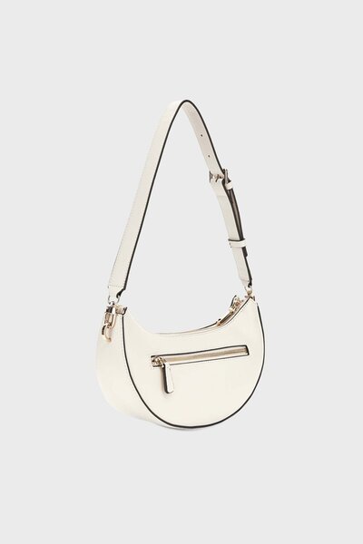 Guess Women White Cruıse Vıbe Top Zıp-Off Shoulder Bag