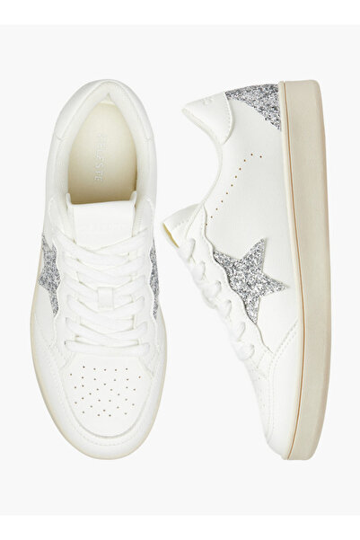 Celeste Women's Star Embellished Sneakers with Lace-Up Closure