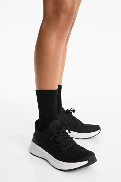 Oysho 3 pairs of cotton blend classic sports socks