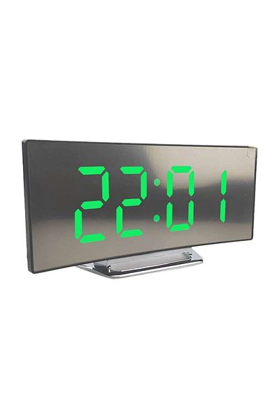 OEM Digital Alarm Clock, Black, 2 Brightness Levels for Office and Bedroom