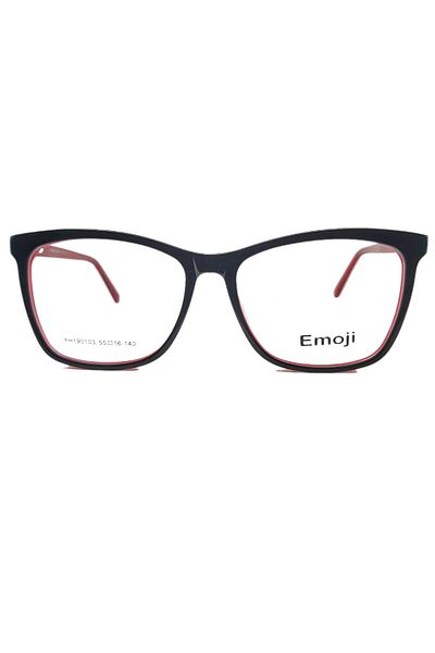 Emoji Black and red emoji eyeglasses frame