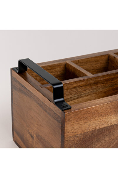 Alberto wooden utensil holder 26*16*14 cm