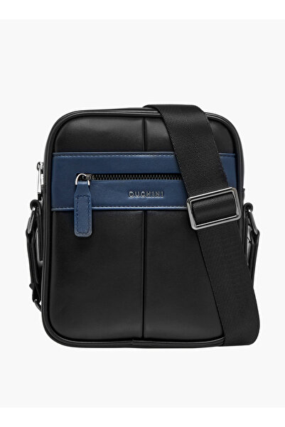 Duchini Solid Crossbody Bag with Adjustable Strap - W 6.5 x H 22 x D 18.5 cm