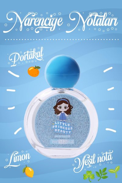 WeMara LITTLE PRINCESS MAVI PARFUM EDT 45 ML