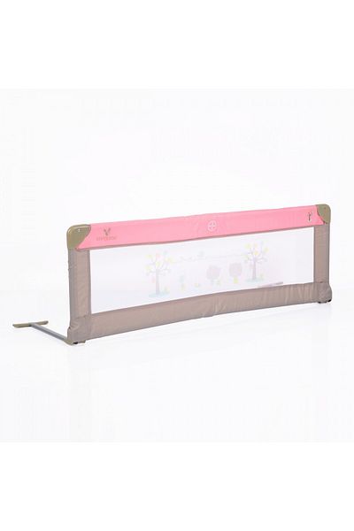 Cangaroo Bariera De Protectie Pentru Pat Copii Bed Rail Roz, Rabatabila La 180 Grade, Dimensiune 130x43 Cm
