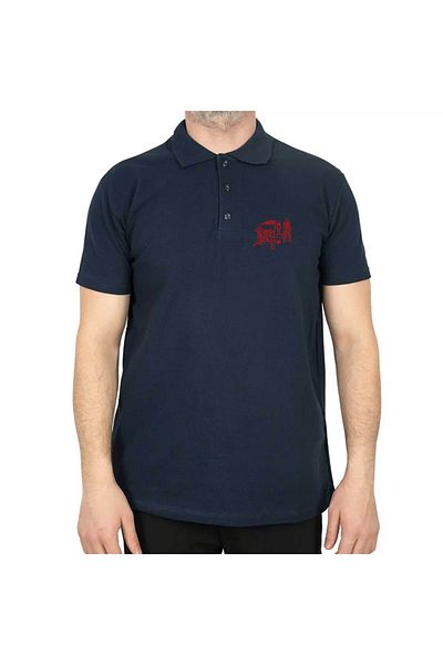 Z zepplin Μπλουζάκι με λογότυπο Death Polo Collar Navy Blue