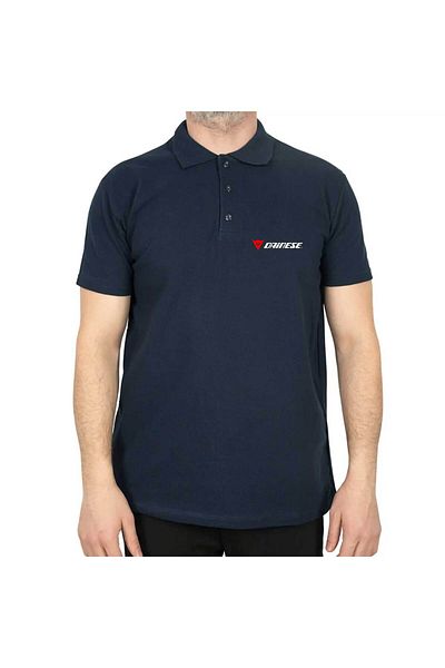 Z zepplin Μπλουζάκι με λογότυπο Dainese με γιακά πόλο Navy Blue