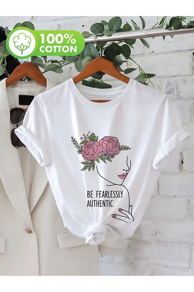 sole stories Premium Oversize Cut Short Sleeve Printed T-Shirt