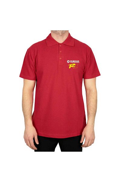 Z zepplin Yamha R1 Polo Neck Red T-Shirt
