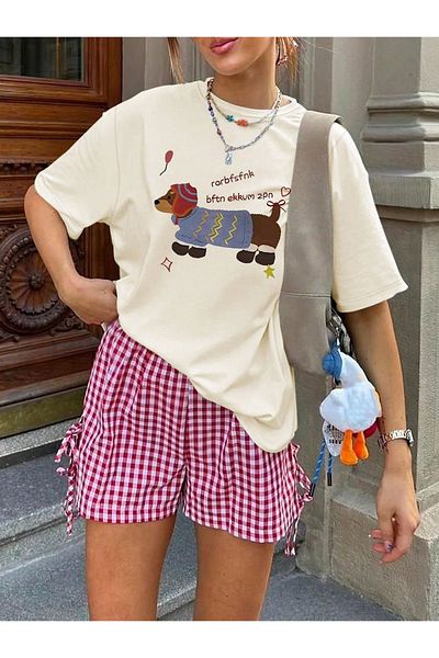 sole stories Premium Oversize Cut Short Sleeve Printed T-Shirt