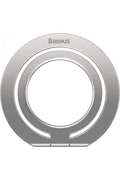 Baseus Baseus Foldable Metal Ring Holder - Halo Series, Silver
