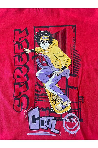 BY-GRİ Short Sleeve Printed Boy's T-Shirt