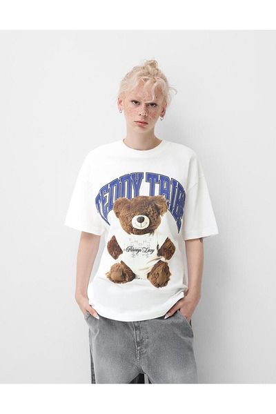 sole stories Premium Oversize Cut Short Sleeve Printed T-Shirt