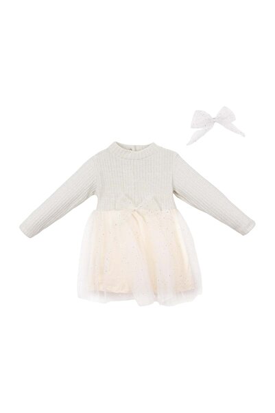 Necix's Silvery Tutu Dress Buckle Set Ecru