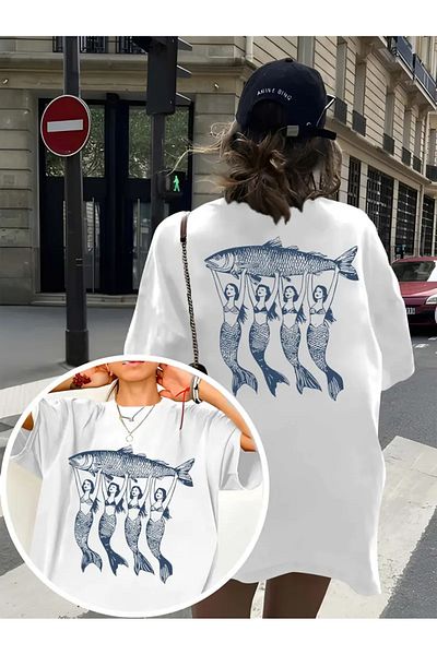 sole stories Premium Oversize Cut Short Sleeve Printed T-Shirt