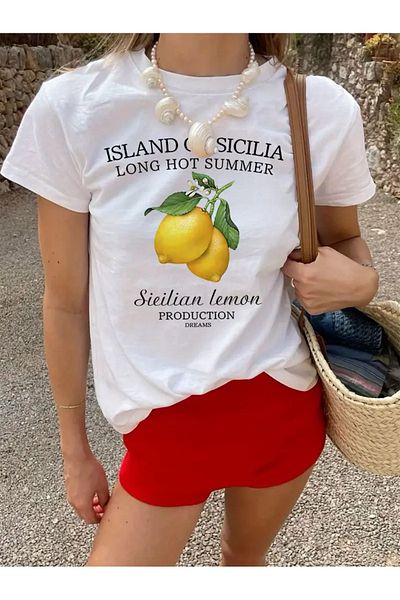 sole stories Premium Oversize Cut Short Sleeve Printed T-Shirt