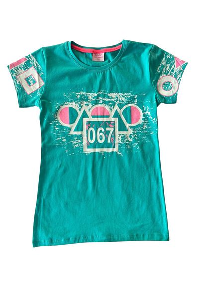 BY-GRİ Squid Game Printed Short Sleeve Girls T-Shirt