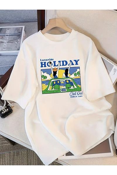 sole stories Premium Oversize Cut Short Sleeve Printed T-Shirt