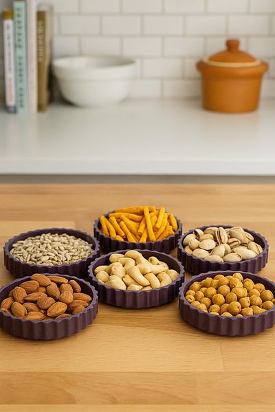 GLUS Set of 6 Acrylic Snack Bowls - 250 ml