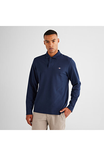 Gant Erkek Lacivert Slim Fit Polo