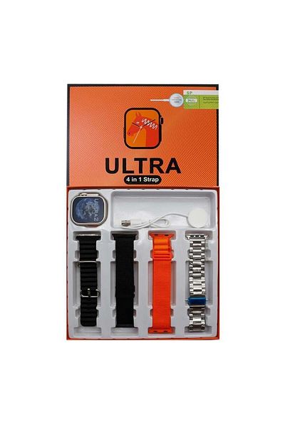 SP Ultra Smart Watch 2 Inch Magnetic Wireless Charging with 4 Straps