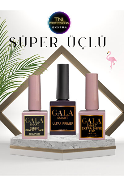 Gala Tnl Exxtra Primer Rubber Base Extra Shine Top Coat Kalıcı Oje Protez Tır...