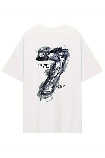 sole stories Premium Oversize Cut Short Sleeve Printed T-Shirt