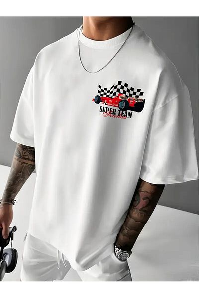 sole stories Premium Oversize Cut Short Sleeve Printed T-Shirt