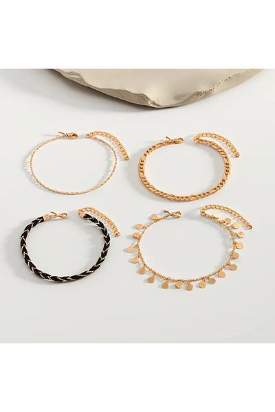 Ayzen 4 Pieces Anklets