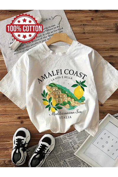 sole stories Premium Oversize Cut Short Sleeve Printed T-Shirt