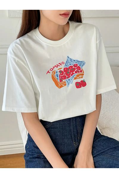 sole stories Premium Oversize Cut Short Sleeve Printed T-Shirt