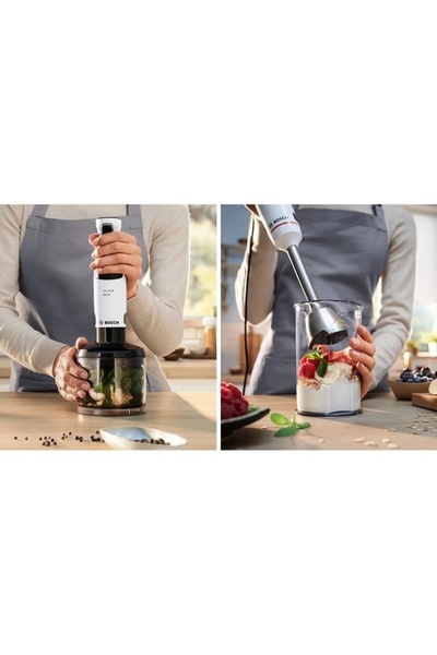 Bosch Ergomaster MSM4W220 Κάθετος Μίκτης, 0,6 l, 600W, Μεταβλητή Ταχύτητα, Μαύρο-Λευκό