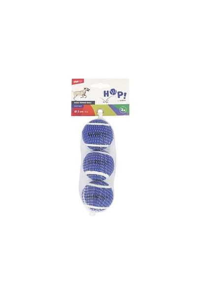 M-PETS Hop Tennis Ball Blue 5cm Set of 3