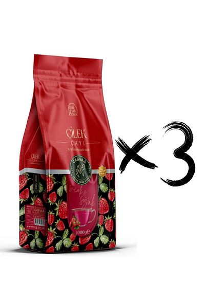 Casvaa Coffee Strawberry Tea 3 X 1kg