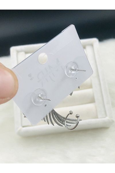 DS DİAMONDSHOP Earring Zircon Stone Wing Model New Season Bykp-202507254