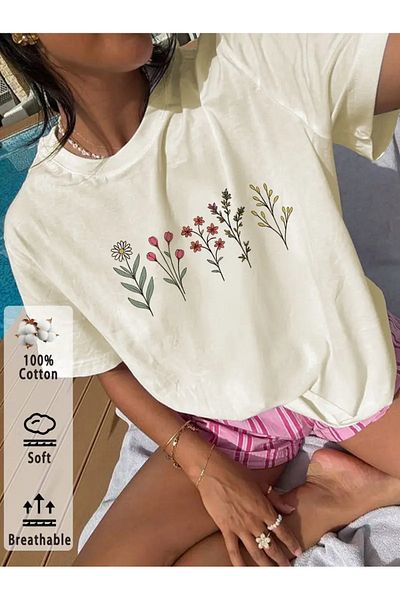 sole stories Premium Oversize Cut Short Sleeve Printed T-Shirt