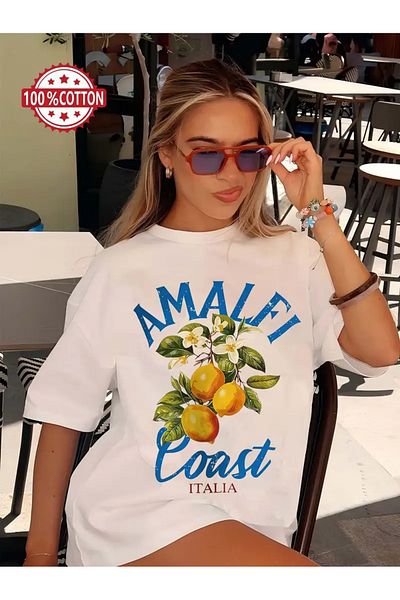 sole stories Premium Oversize Cut Short Sleeve Printed T-Shirt