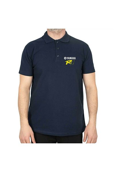 Z zepplin Μπλουζάκι Yamha R1 Polo Neck Navy Blue