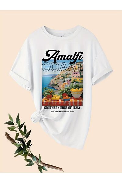 sole stories Premium Oversize Cut Short Sleeve Printed T-Shirt