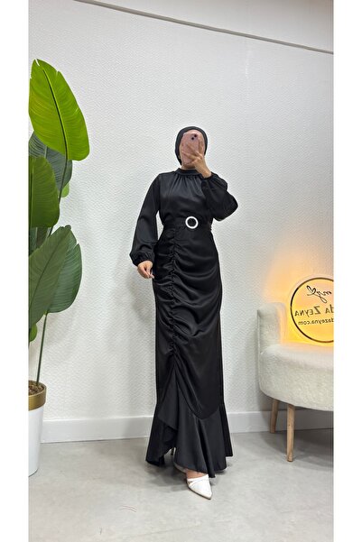 moda zeynaa Rüya Saten Balık Satenn Abiye