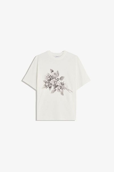 Bershka Printed short sleeve oversize T-shirt