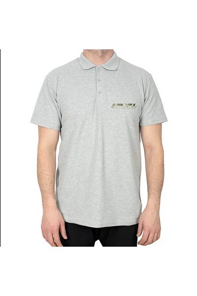 Z zepplin Γκρι μπλουζάκι με λογότυπο Overkill Polo γιακά