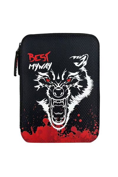 OEM Penar Echipat Duplu Negru Rosu Lup 18x5x23cm - My Way