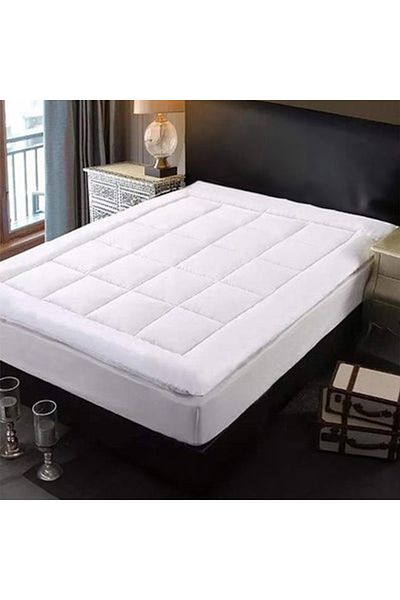BACK COMFORT Two Layers Super Microfiber Mattress Topper 14 cm With Rubber Frame