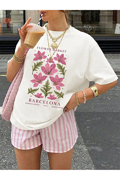 Jose Clothing تي شيرت مطبوع بأكمام قصيرة ومقاس كبير ممتاز