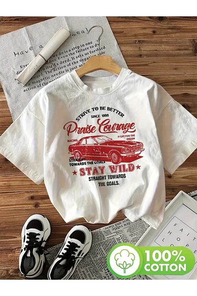 sole stories Premium Oversize Cut Short Sleeve Printed T-Shirt