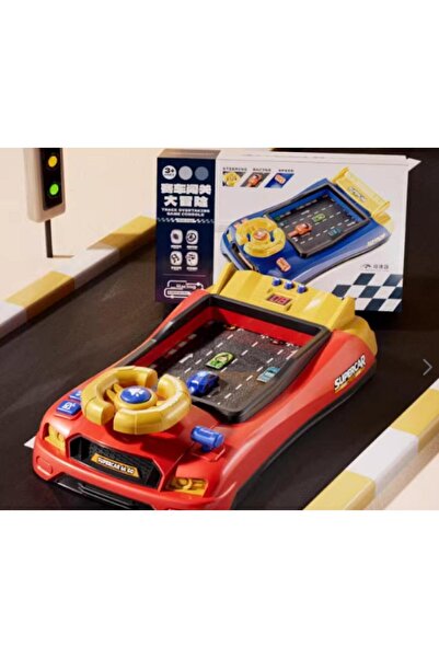 GENERAL Musical Steering Wheel Game A car racing simulator game for kids with a steering wheel and sound effects.