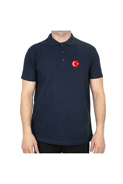 Z zepplin Μπλουζάκι με γιακά μπλέ μπλέ μπλουζάκι Moon Star Polo