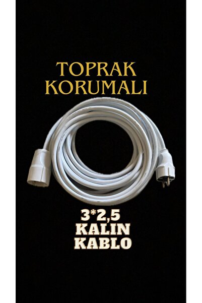 bilgi enerji 10 MT TEKLİ SEYYAR UZATMA KABLOSU 3*2.5 CCA